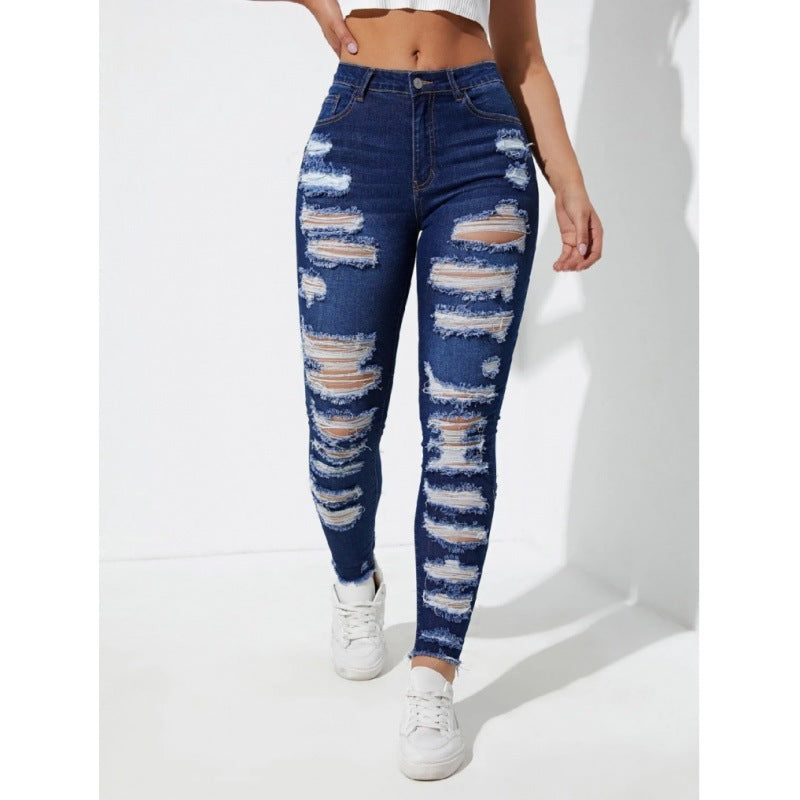 All-match Skinny Denim Trousers For Women