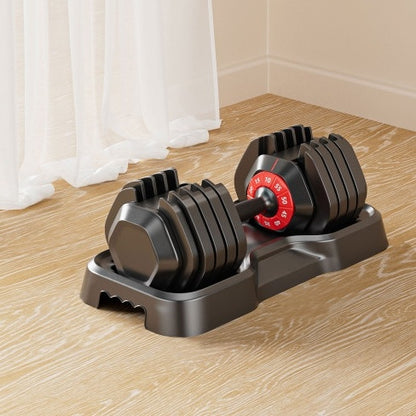 Professional 55LB Adjustable Dumbbell Set - 5-in-1 Quick-Adjust Home Gym Equipment