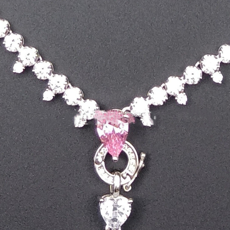 Zhou Hengfu bijoux S925 argent zircon cubique collier collier femmes