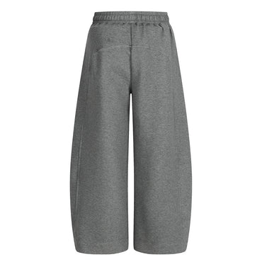 American Retro Men's Stitching Drawstring Solid Color Matchet Pants