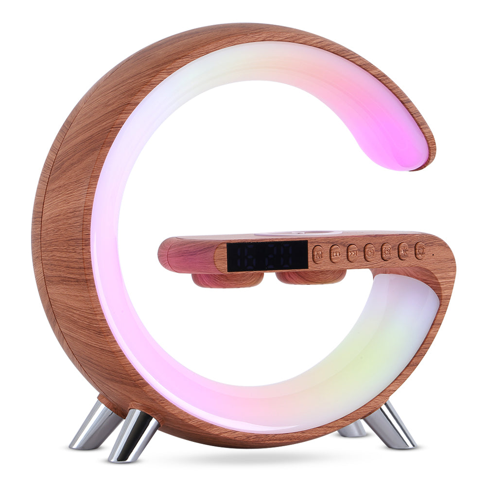 Lampe LED intelligente en forme de G, Bluetooth, chargeur sans fil, lampe d'ambiance, contrôle par application, pour la décoration de la chambre à coucher, nouvelle collection