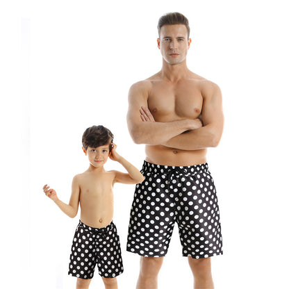 Nouveau Style Parent enfant maillots de bain séchage rapide pantalons de plage