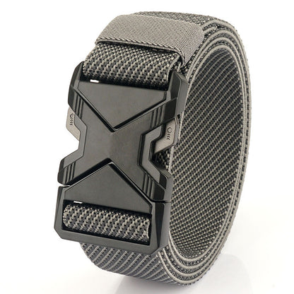 Fashion Commuter Casual Men's Belt Woven Elastic Minimalist Alloy Buckle - Modern Mobility
