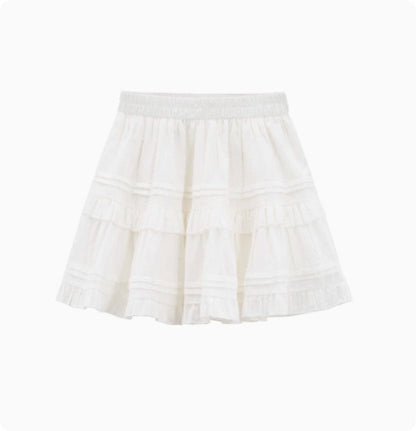 Professional Color Elastic Waist Cake Skirt - Japanese Half Body Design (Comfortable Fit, Authentic Style, Versatile Occasions)