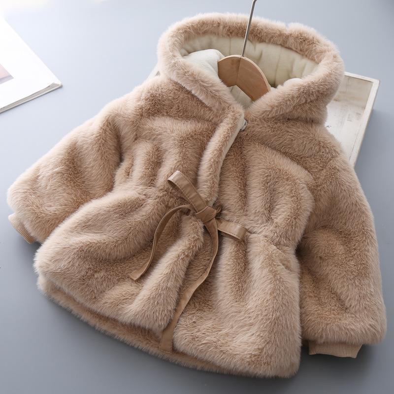 Baby Vinterkläder Barn Plus Velvet Vadderad ulltröja
