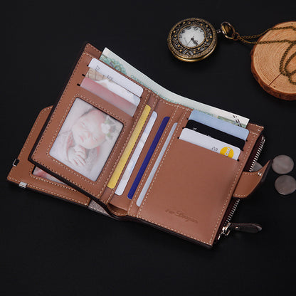 Men's Short Wallets Are Fashionable And Retro