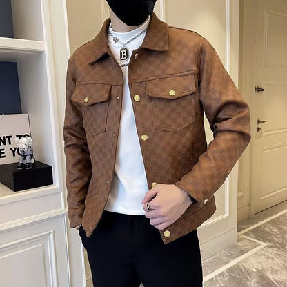 Vår- och höstkragejacka Mode för män