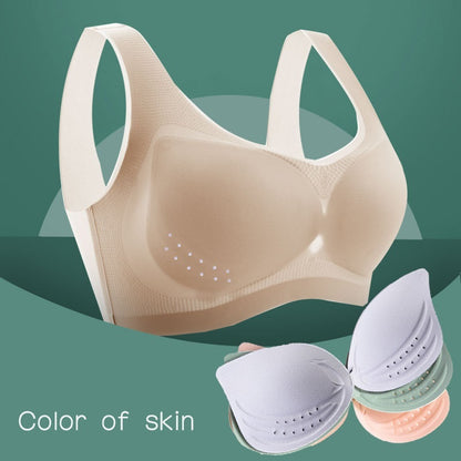 Seamless Plus Size Bra Thin Underwear Women Push Up Bra Big Size Lce Silk Breathable Female Bra