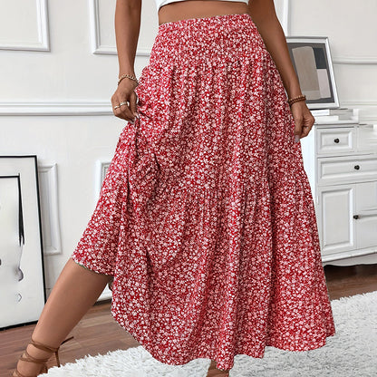 Professional Elegant Suede Fringe Rivet Short Skirt - Polyester Elastane (90%/10%, Brown, S-XL)