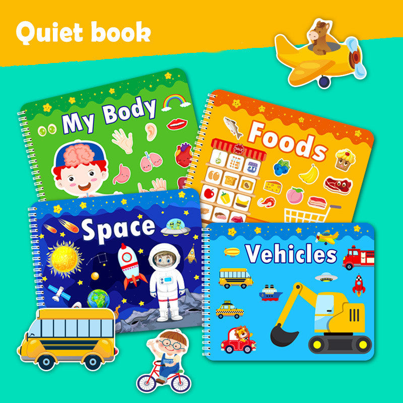 Enlightenment Early Learning Stickers Food Games Flip Book