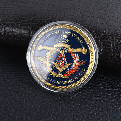 European Freemasonry Collectible CoinAmerican Freemasonry Coin