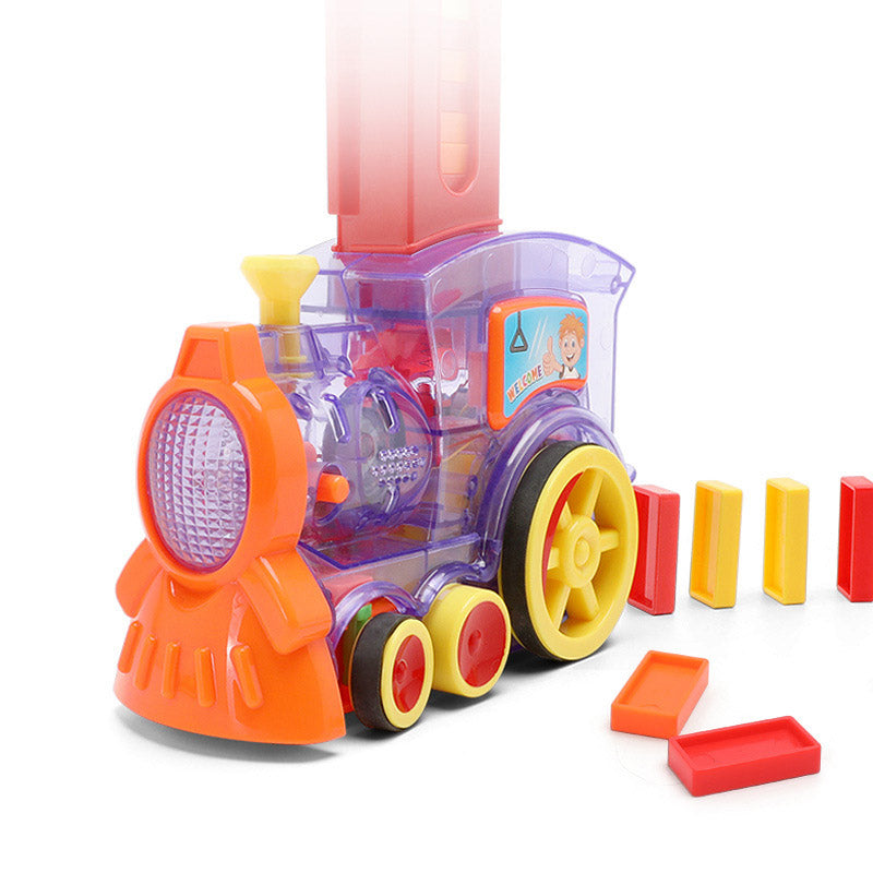 Jouets de Train Domino pour bébé, Puzzle de voiture, licence à libération automatique, blocs de construction électriques, jouet de Train