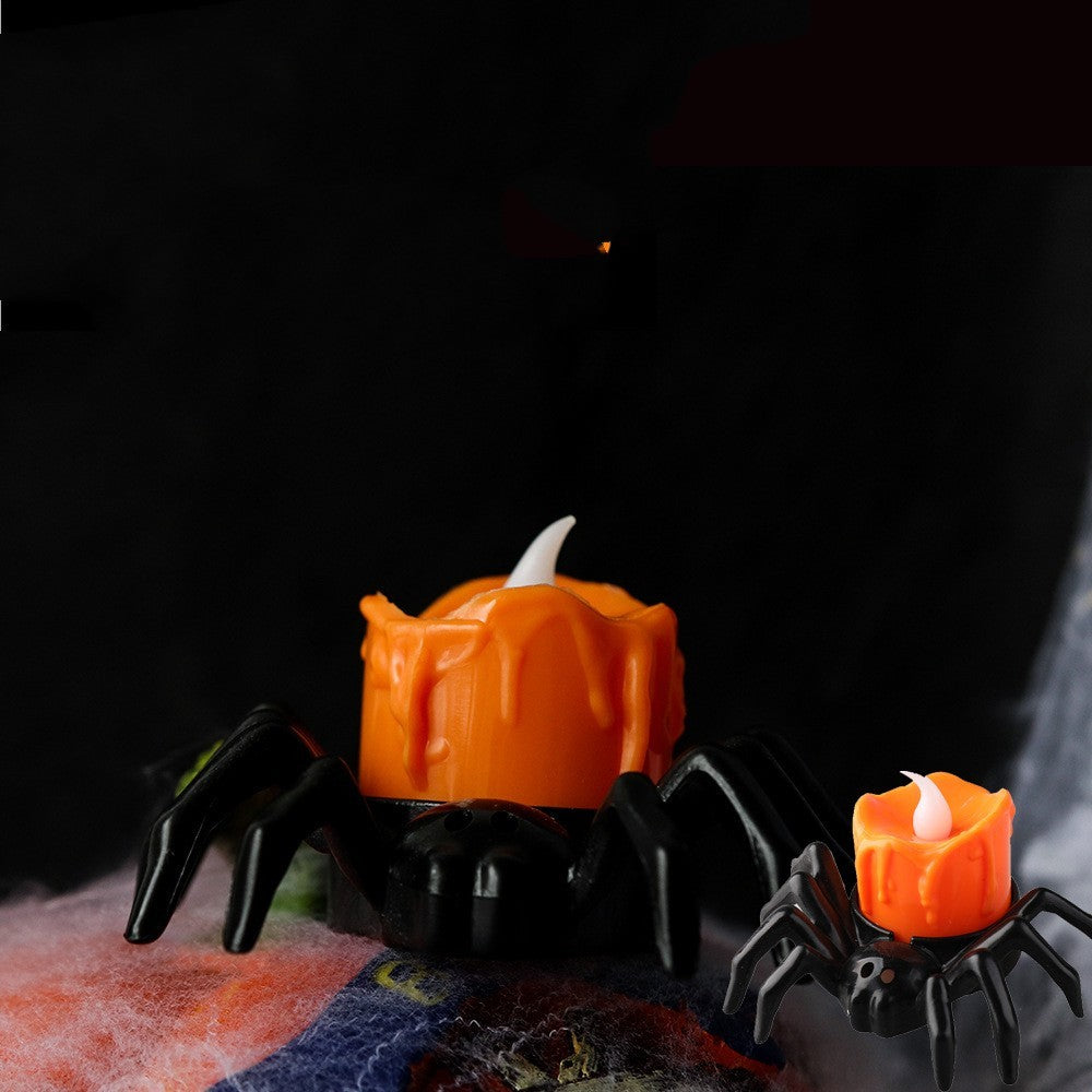 Halloween Festival Atmosphere Creative Halloween Spider Candlestick Ornaments