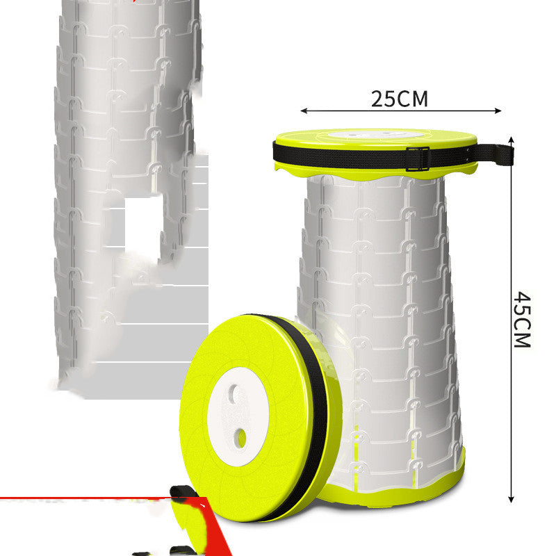 Ligne de pêche en plein air, tabouret télescopique Portable, tabouret pliant multifonctionnel en plastique