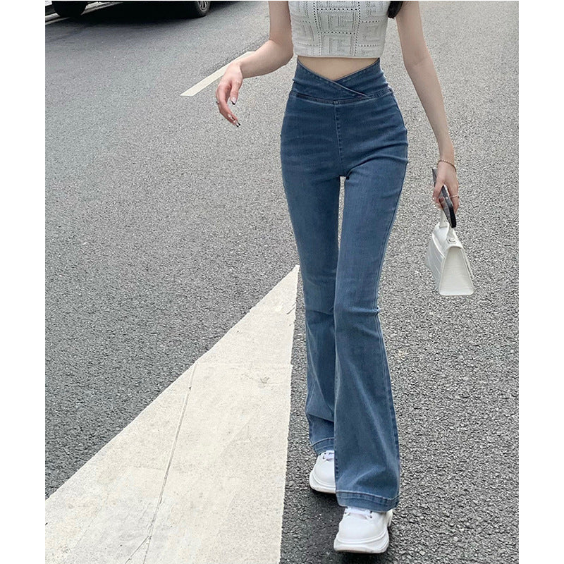 Fashion Design Hot Girl Micro Flare Pants