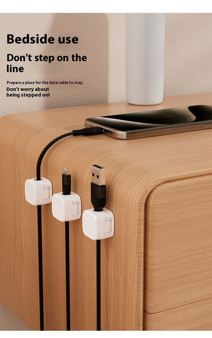 Magnetic Cable Clip Under Desk Cable Management Adjustable Cord Holder Wire Organizer And Cable Management Wire Keeper