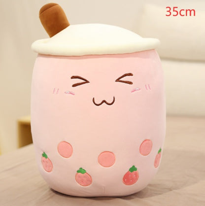 Pearl milk tea cup pillow