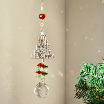 Christmas Sun Catcher Crystal Christmas Tree Pendant