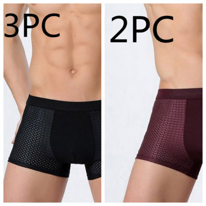 Ice siden herrunderkläder mesh boxer