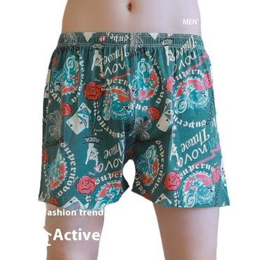Men's Underwear - Cotton Printed Boxer Shorts