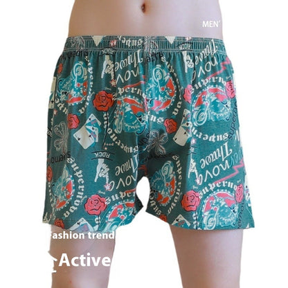 Men's Underwear - Cotton Printed Boxer Shorts