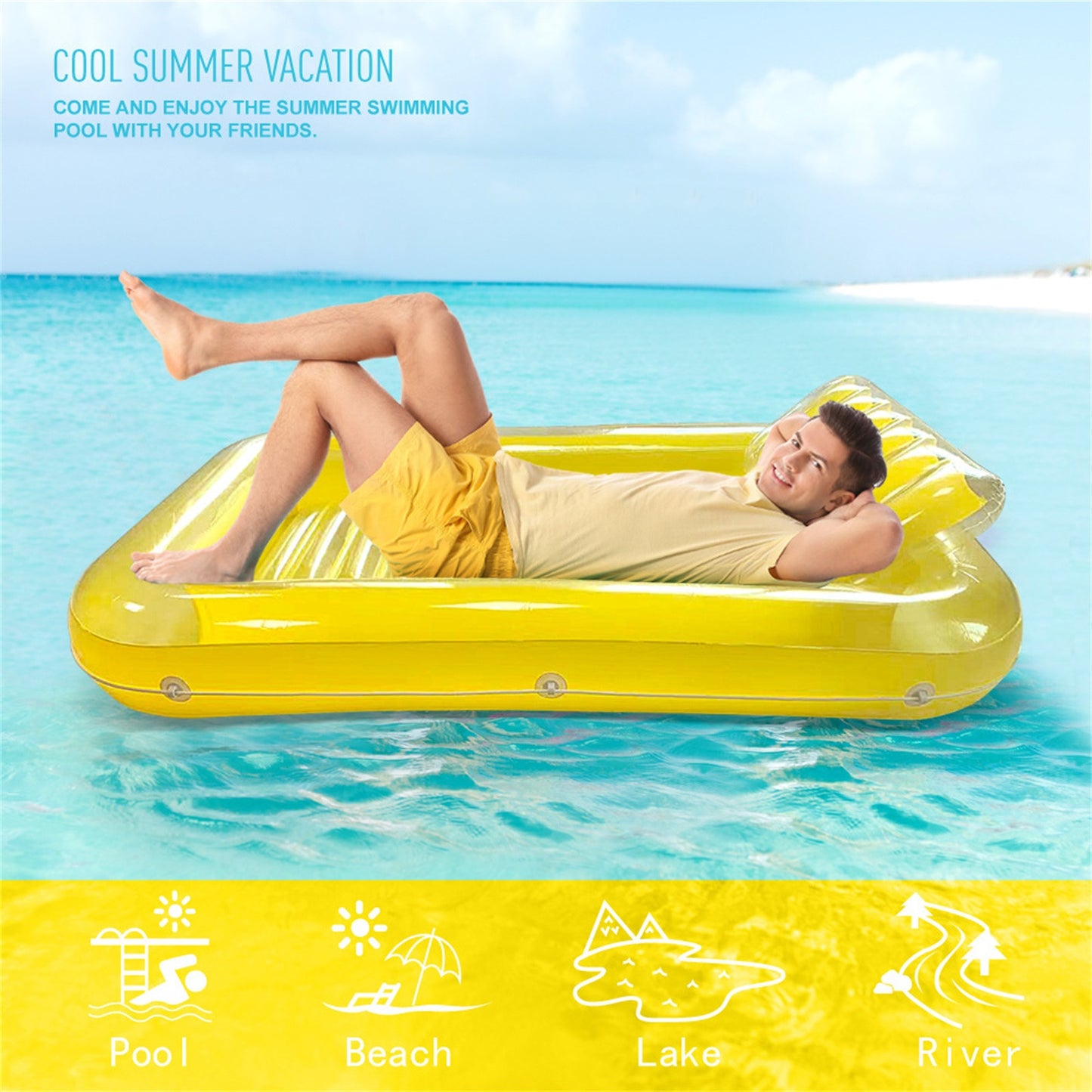 Holiday Poolside Floating Air Cushion