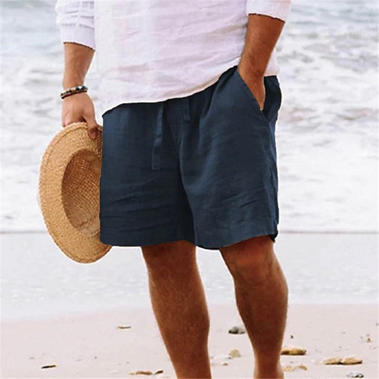 Fashion Personality Men's Shorts Cotton Hemp