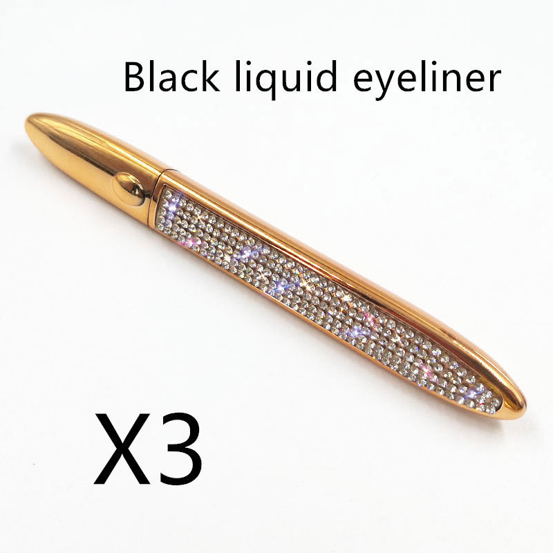 Diamant-stoppad magisk limfri Eyeliner