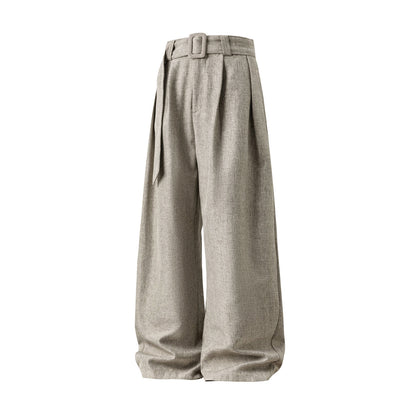 Three-dimensional Pleated Draping Machete Suit Pants