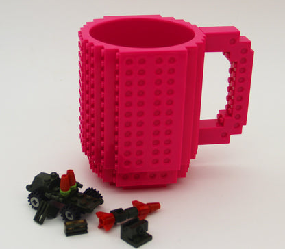 Tasse de puzzle de bloc de bricolage