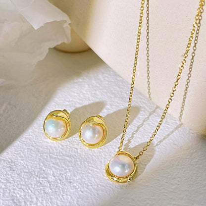 Round Pearl Necklace For Women