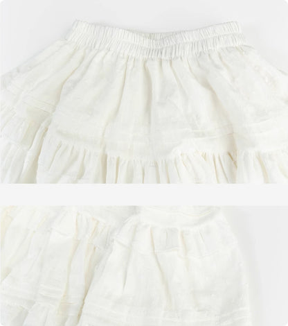 Professional Color Elastic Waist Cake Skirt - Japanese Half Body Design (Comfortable Fit, Authentic Style, Versatile Occasions)
