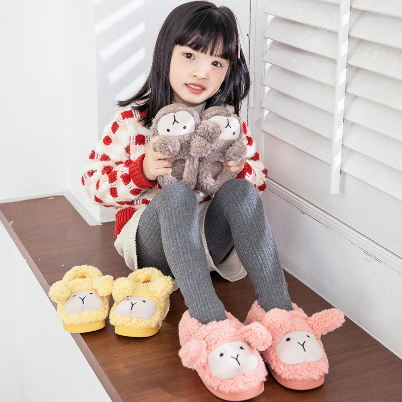 Cute cartoon little sheep children cotton shoes