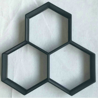 Ultralätt gör-det-själv trädgårdsbeläggningsform hexagonal snygg form