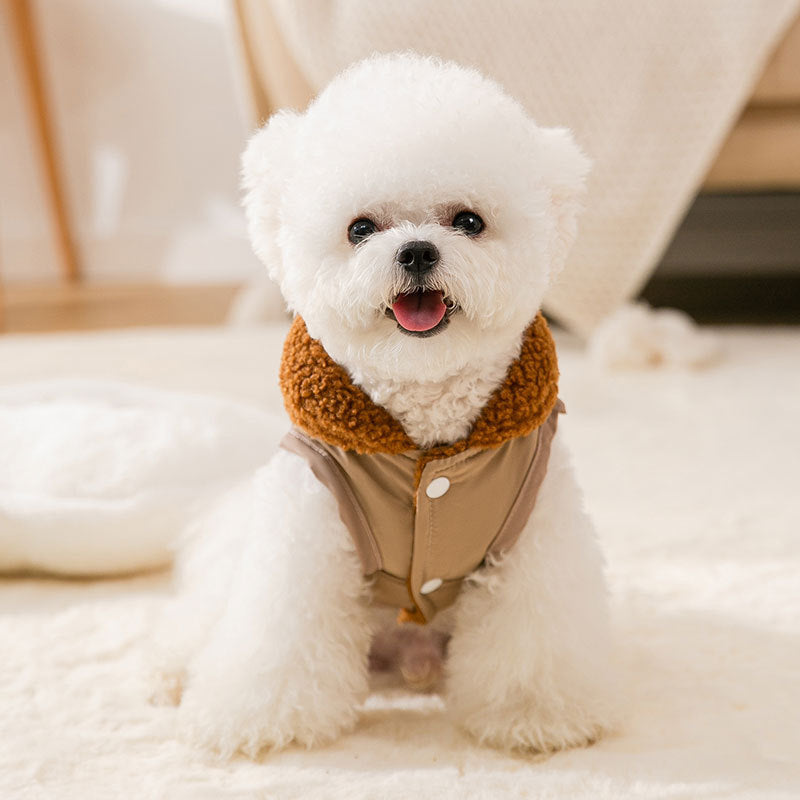 Dog Puppy Clothes Korean Style Coffee Sweater Fit Small Dog Pet Cat Autumn &Winter Pet Cute Costume Dog Cloth Coat