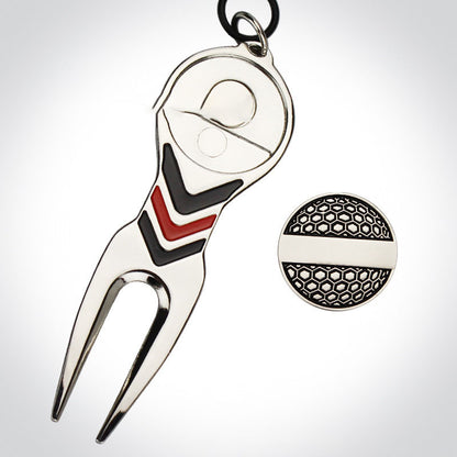 Fourche verte de Golf avec Support d'accessoires de Golf Mark Golf Mark