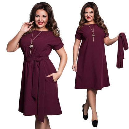 Robe grande taille pour femmes, vêtements pour dames de grande taille