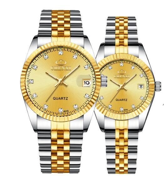 Golden couple watch men