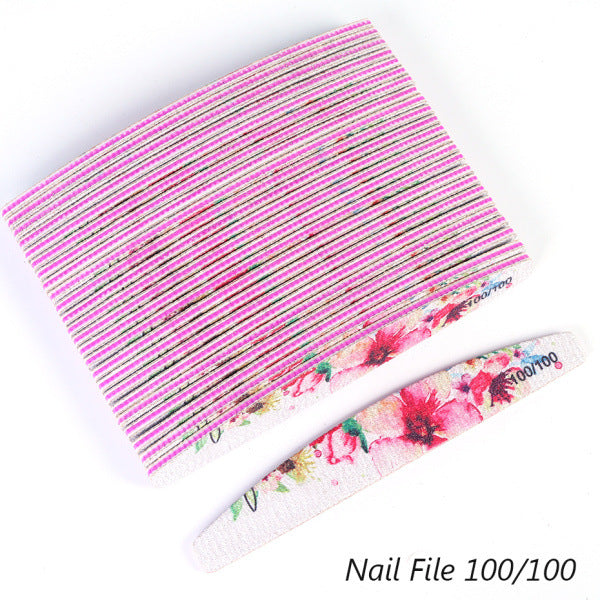 Water washable nail repair and care sanding nail file