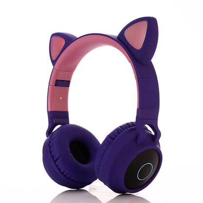 Söta Bluetooth 5.0-hörlurar stereo trådlösa headset