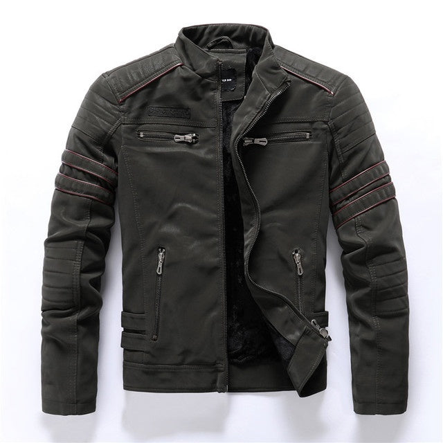 Veste en cuir pour hommes