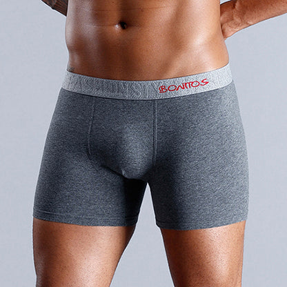 Boxers en coton pour hommes, caleçons Sexy, sous-vêtements pour garçons