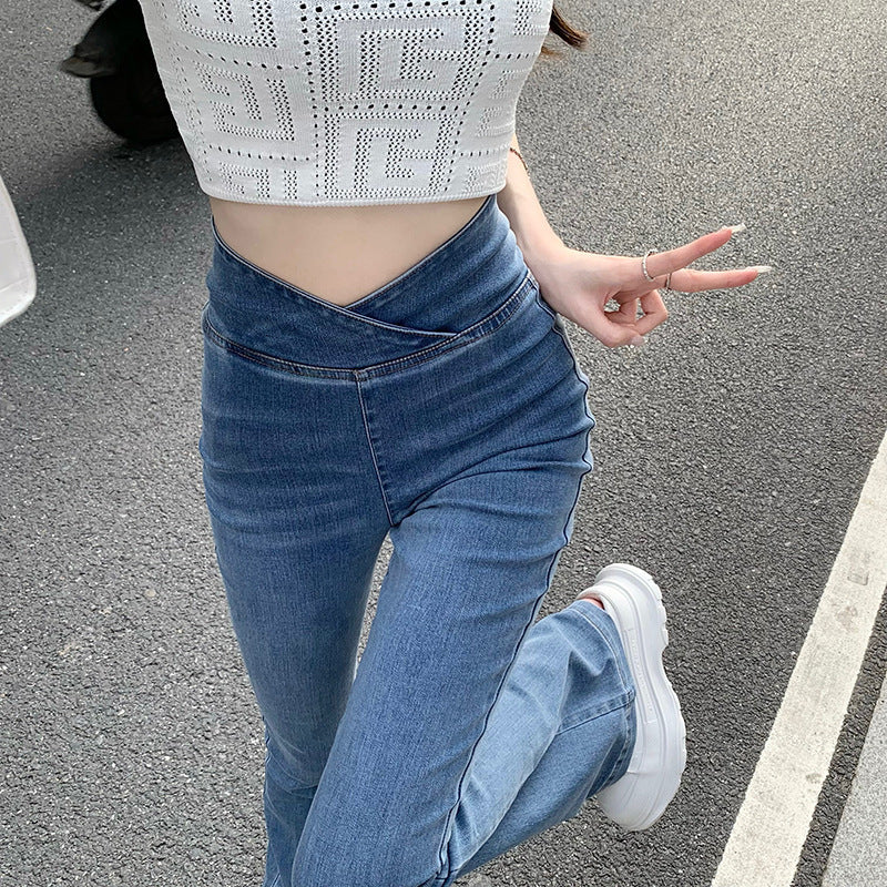 Fashion Design Hot Girl Micro Flare Pants