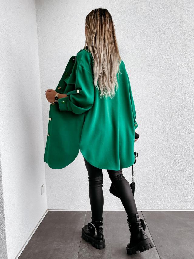 Jupe-culotte de longueur moyenne avec décoration de bouton de traction
