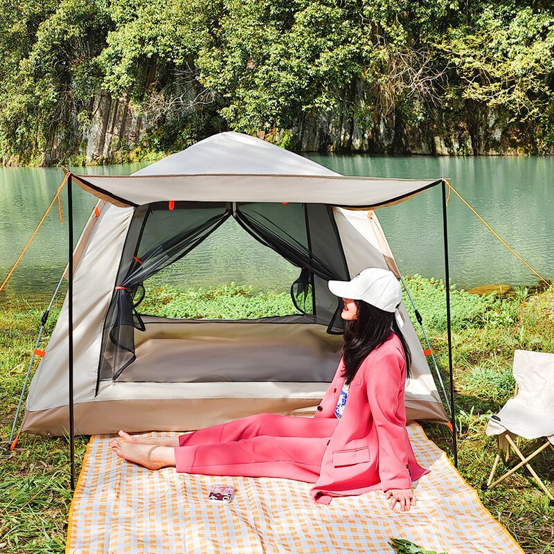 Camping multi de personne de preuve de pluie de tente de camping de plage de vitesse complètement automatique