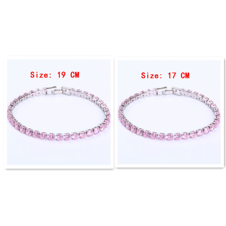 Bracelets de Tennis en zircone cubique, chaîne glacée, Bracelet en cristal pour femmes et hommes, bijoux en or