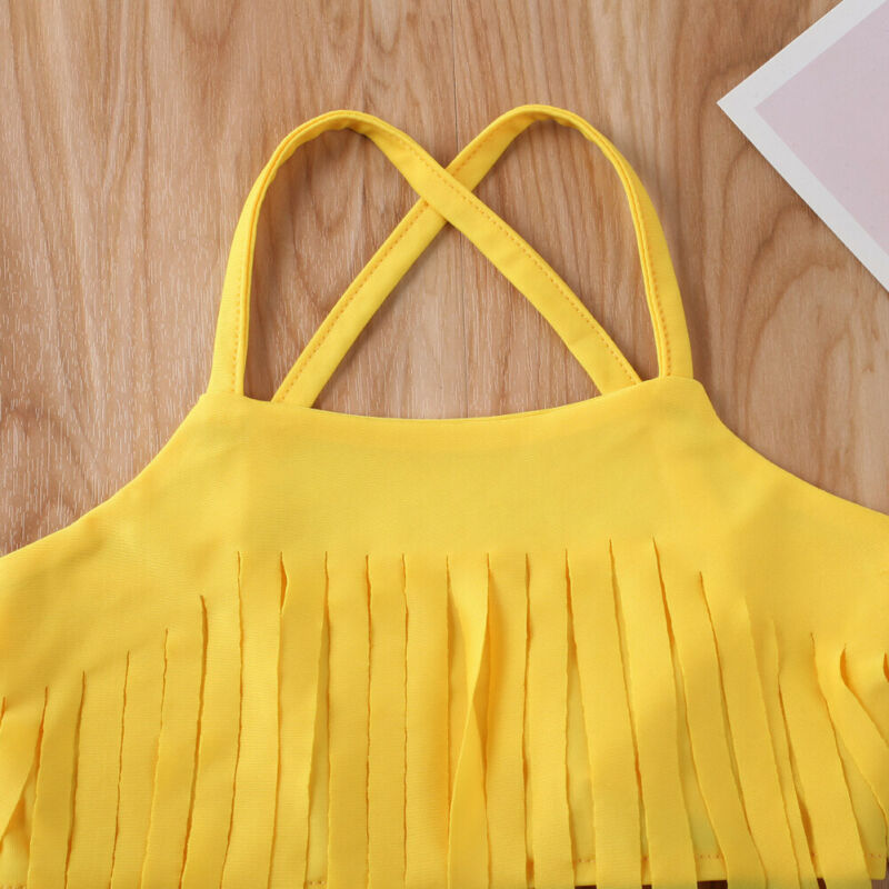 Maillot de bain à pompons imprimé banane