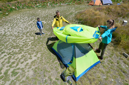 Tält Dubbel Dubbel Aluminium Stång Camping Utomhuscamping