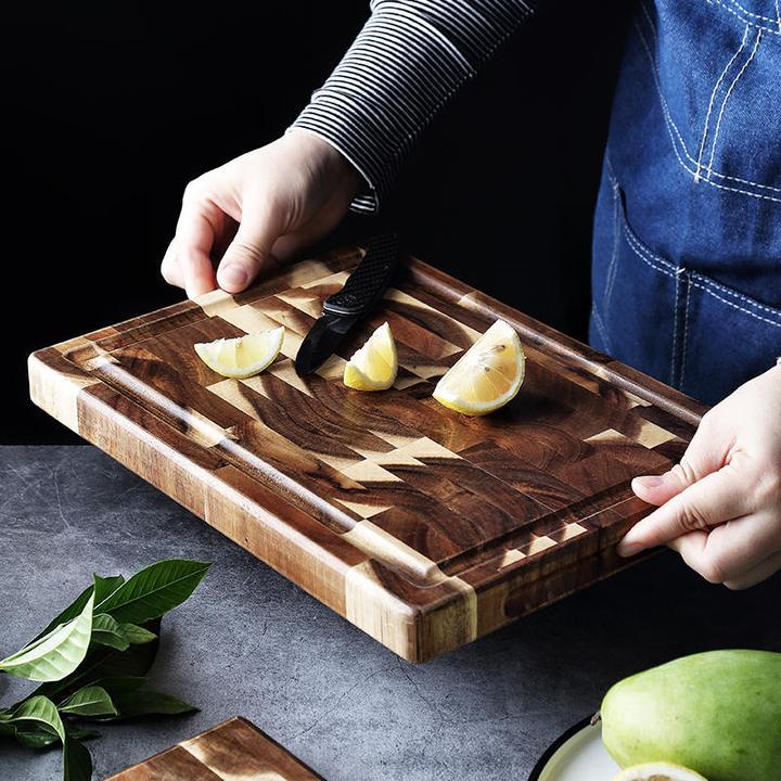 Planche à découper en bois massif de parquet de ménage de cuisine