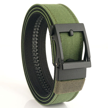 Men's Outdoor Casual Dual-Use Automatic Buckle Belt - Thickened Hardened Double-Layer